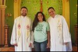 Notícias: Pe. Américo, Ariany e Pe. Nelson