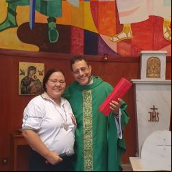 : Natália e Pe. Nelson